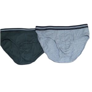 Denver Hayes Briefs 2-Pack — Gray & Dark Green
